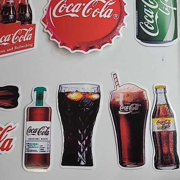 Coca Cola Sticker Decals 11pc Classic Vintage Variety Pack Skateboard Mug NEW - Picture 3 of 4